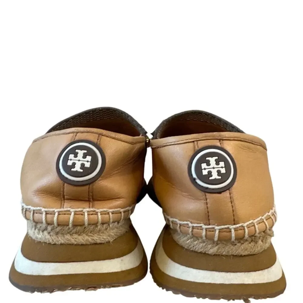 Tory Burch Crystal Daisy Espadrilles Jeweled Slip On 6.5